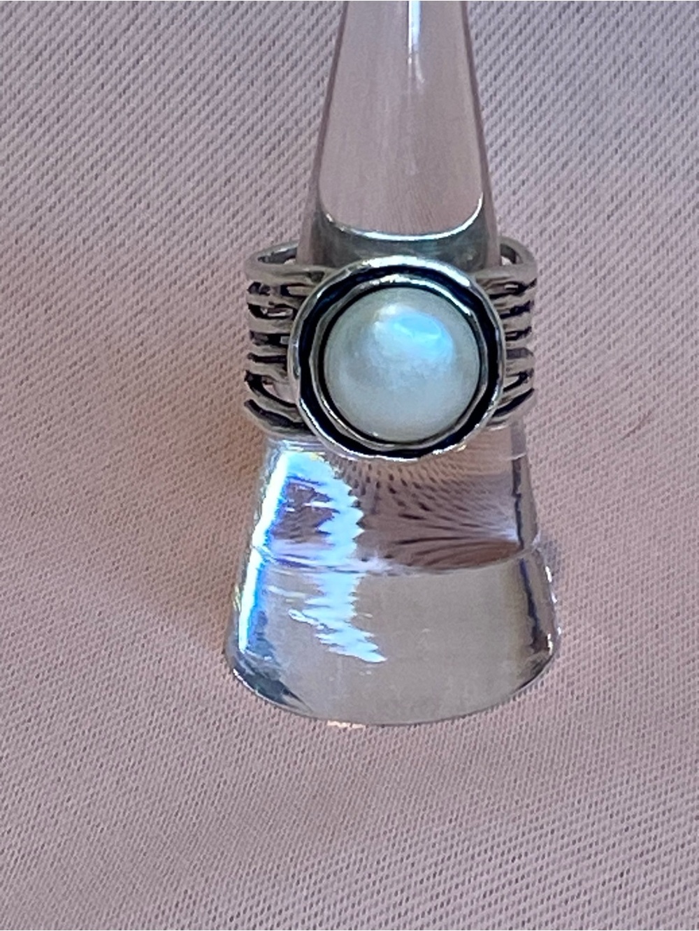 Pearl & Sterling Ring